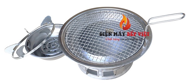 Mẫu 2 - Bếp nướng âm bàn Hàn Quốc than hoa HQ03 bằng inox cao cấp