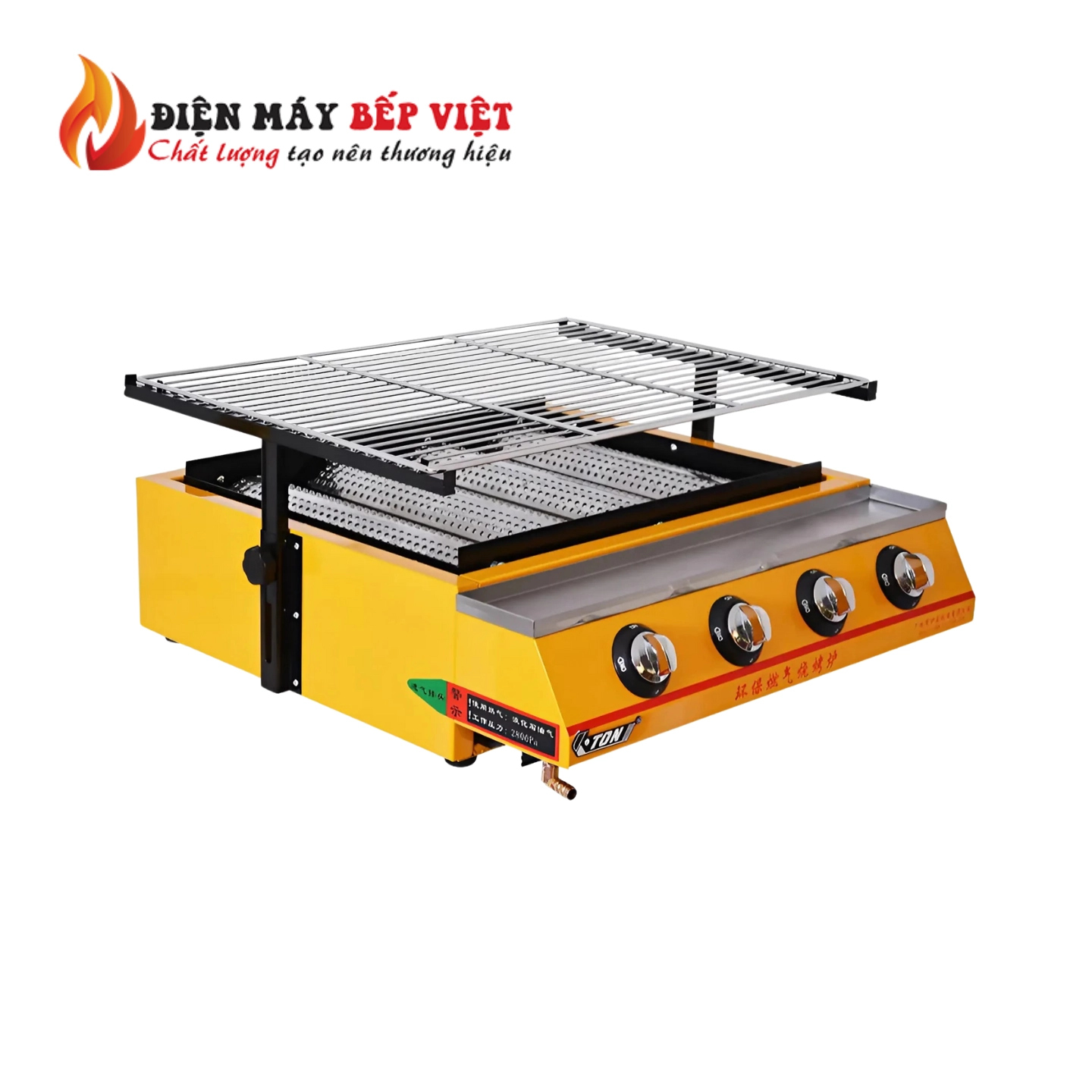 Bếp Nướng Gas 4 Họng Dài - K255