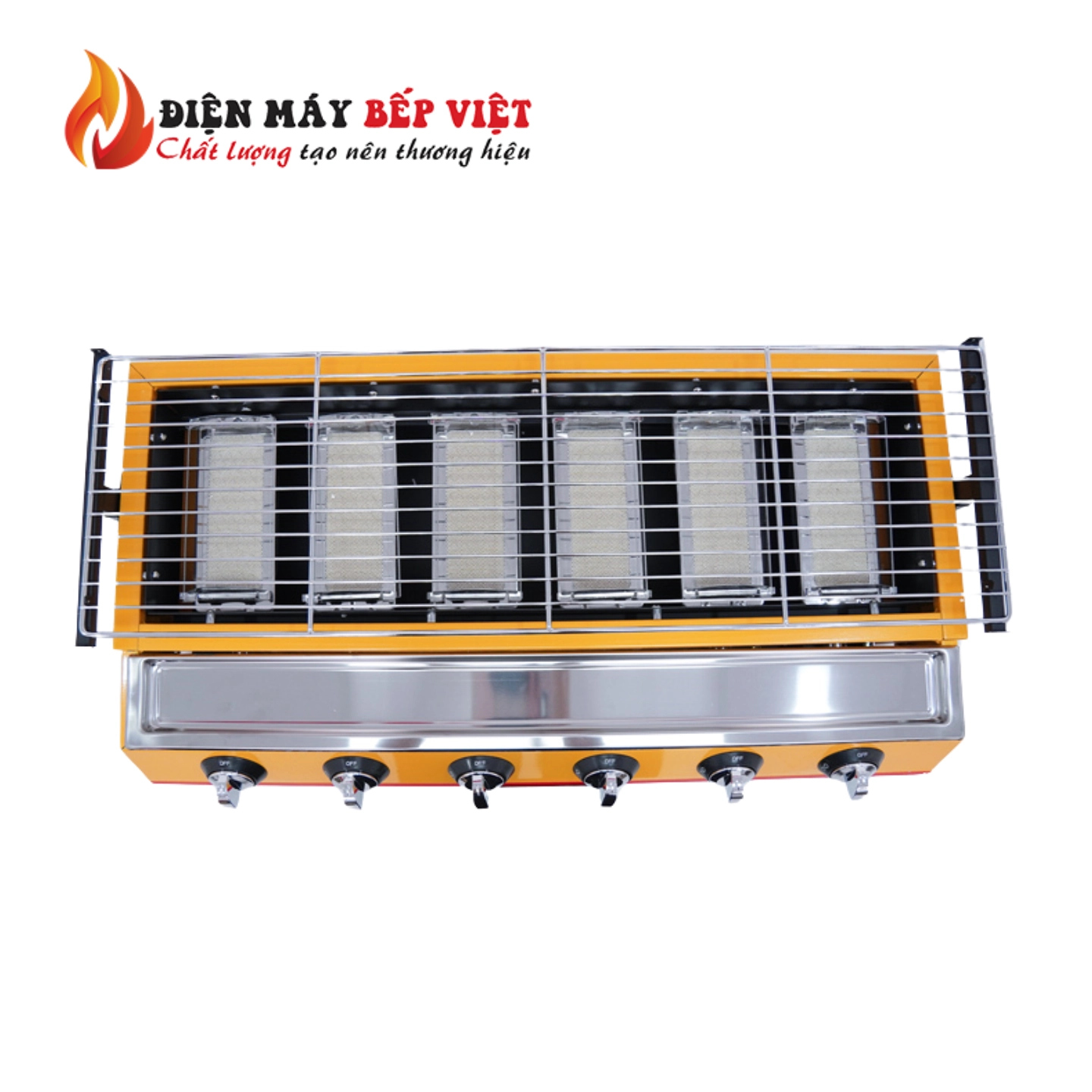 Bếp Nướng Gas 6 Họng Ngắn - K233