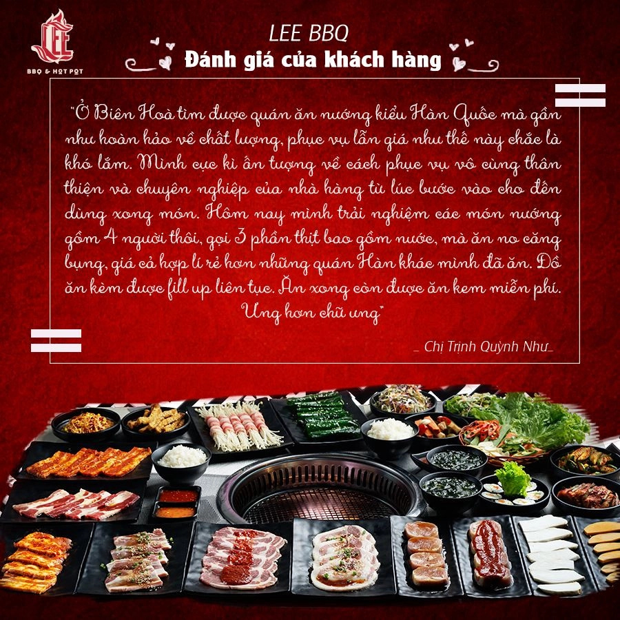 BIÊN HÒA - LEE BBQ ẨM THỰC HÀN QUỐC