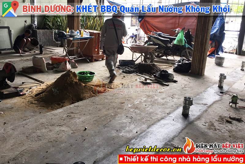 Bình Dương - Thi công Quán Khét BBQ Lẩu & Nướng Không Khói