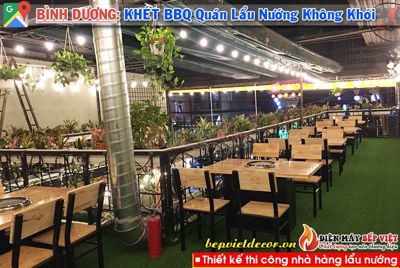 Bình Dương - Thi công Quán Khét BBQ Lẩu & Nướng Không Khói