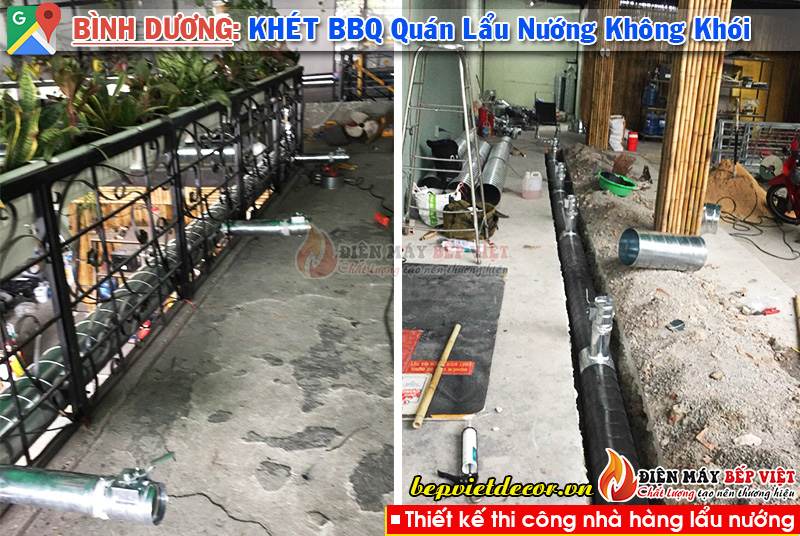 Bình Dương - Thi công Quán Khét BBQ Lẩu & Nướng Không Khói