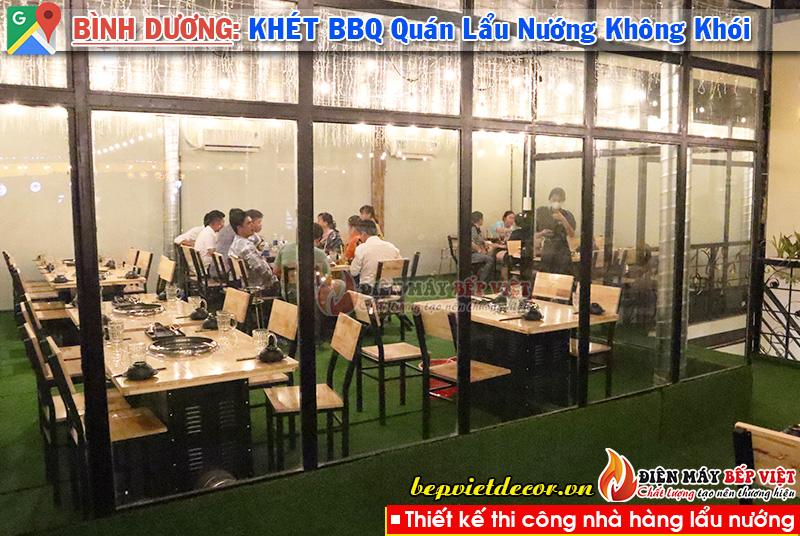 Bình Dương - Thi công Quán Khét BBQ Lẩu & Nướng Không Khói