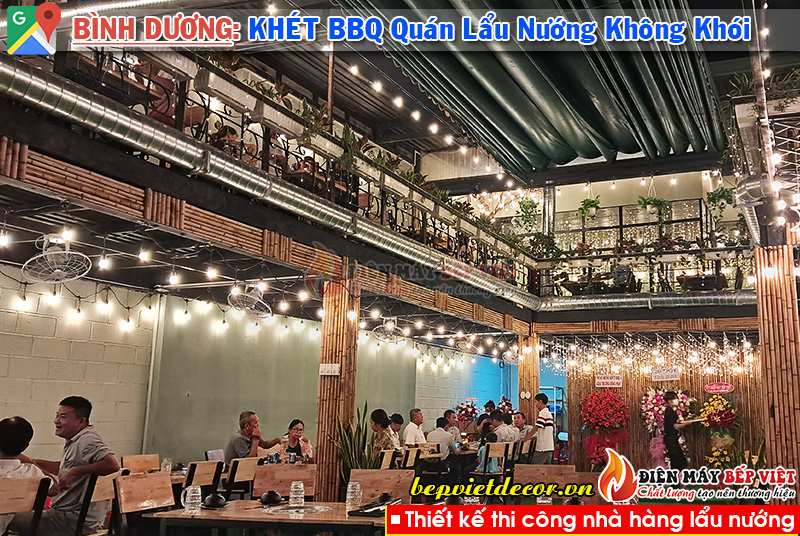 Bình Dương - Thi công Quán Khét BBQ Lẩu & Nướng Không Khói