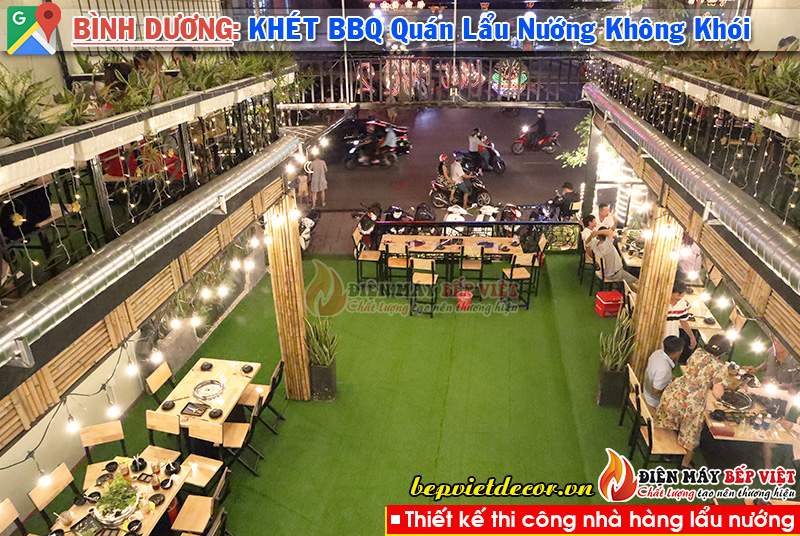 Bình Dương - Thi công Quán Khét BBQ Lẩu & Nướng Không Khói