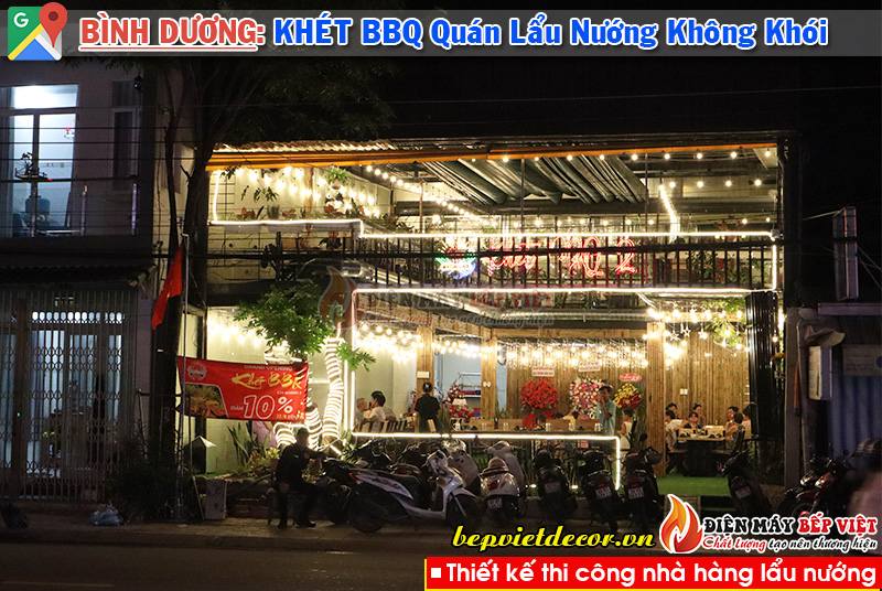 Bình Dương - Thi công Quán Khét BBQ Lẩu & Nướng Không Khói