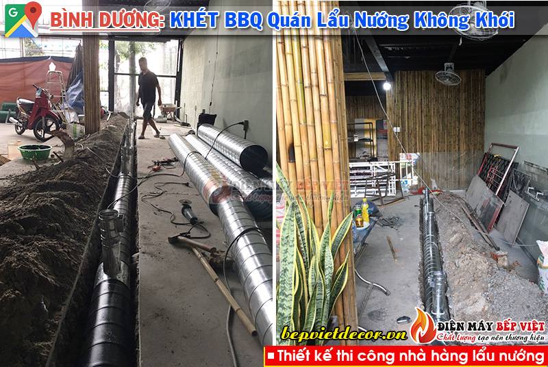 Bình Dương - Thi công Quán Khét BBQ Lẩu & Nướng Không Khói