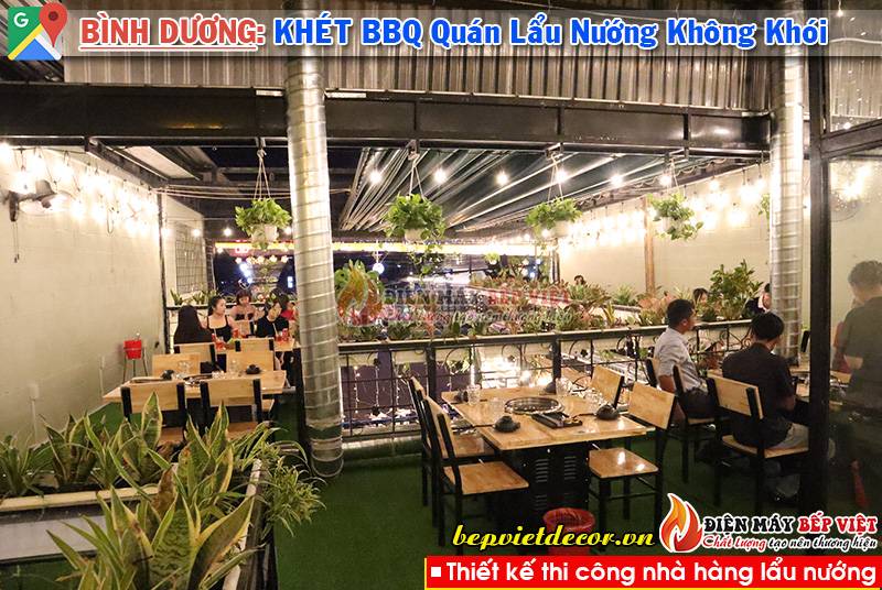 Bình Dương - Thi công Quán Khét BBQ Lẩu & Nướng Không Khói