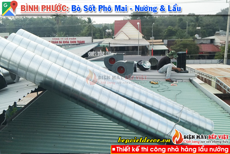 Bình Phước - Nâng Cấp Quán lên Hệ Thống Nướng Không Khói