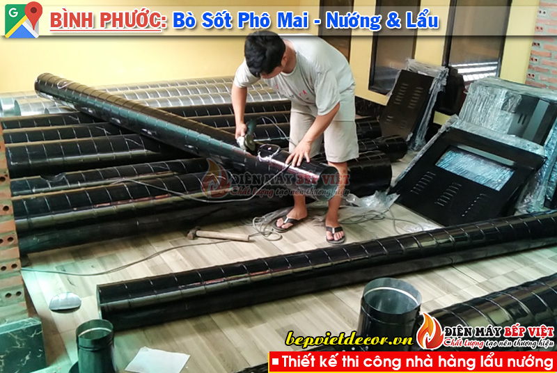 Bình Phước - Nâng Cấp Quán lên Hệ Thống Nướng Không Khói