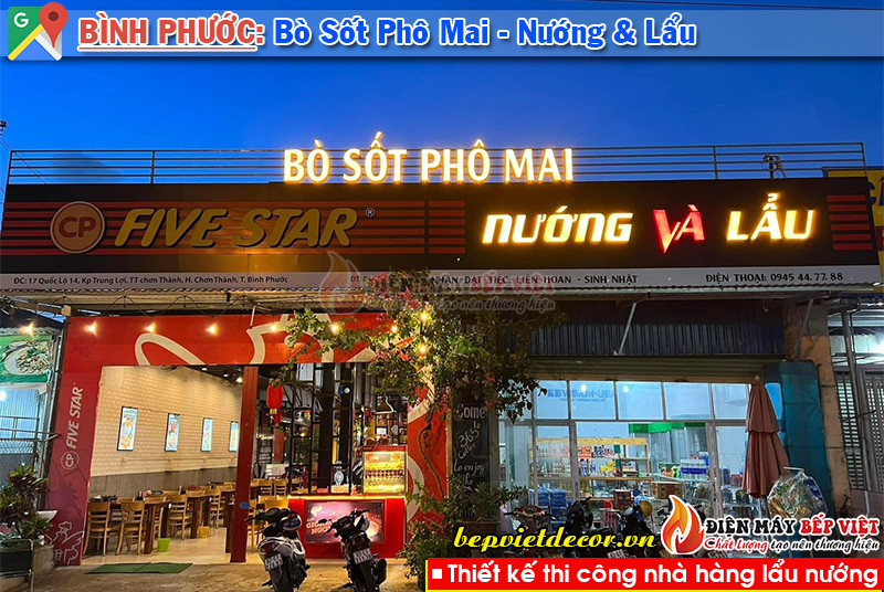 Bình Phước - Nâng Cấp Quán lên Hệ Thống Nướng Không Khói