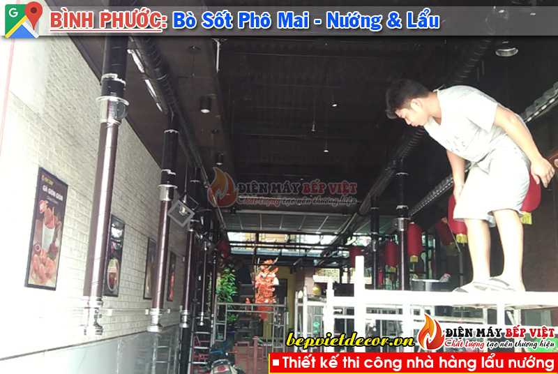 Bình Phước - Nâng Cấp Quán lên Hệ Thống Nướng Không Khói