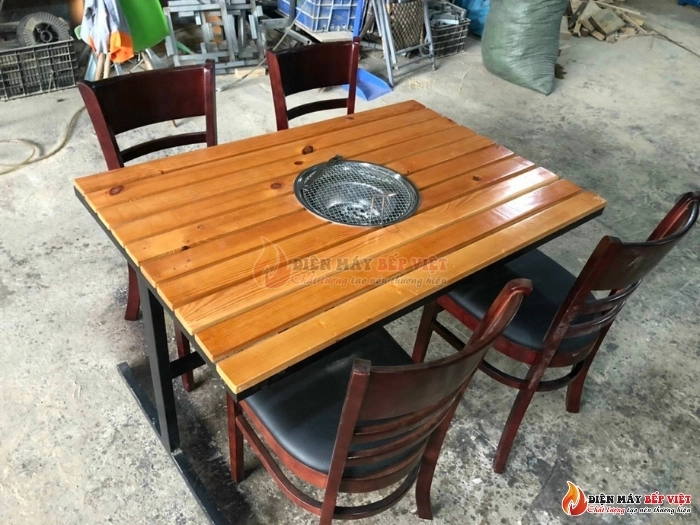 Bộ Bàn Ghế Quán Lẩu Nướng BBQ - Mẫu BV07