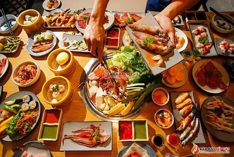 Buffet lẩu nướng ngon rẻ TPHCM - Rakuen BBQ quận Tân Bình