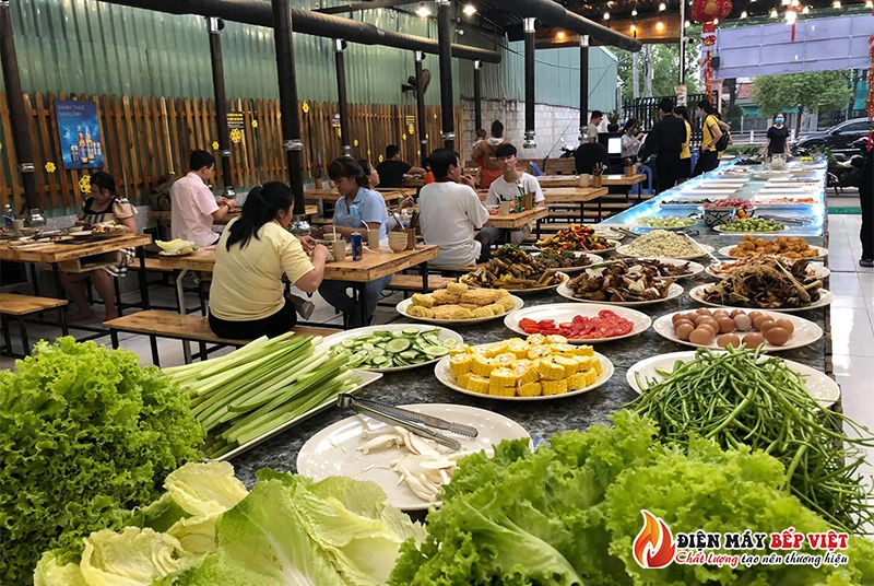 Long An - Nhà hàng Buffet lẩu và nướng Alo BBQ