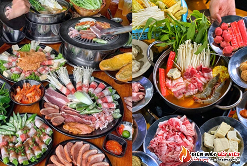 Long An - Quán lẩu nướng Mochi BBQ Buffet