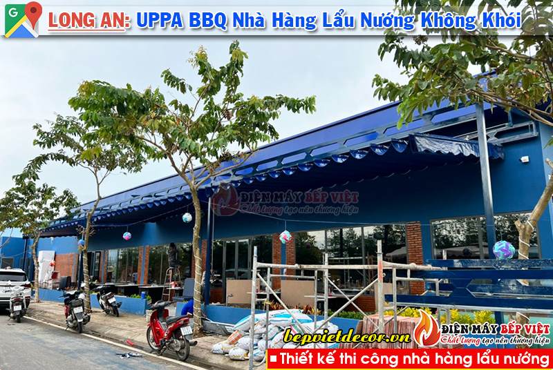 Cần Giuộc Long An - Thi Công Hệ Thống Hút Khói Bếp Nướng Nhà Hàng UPPA BBQ