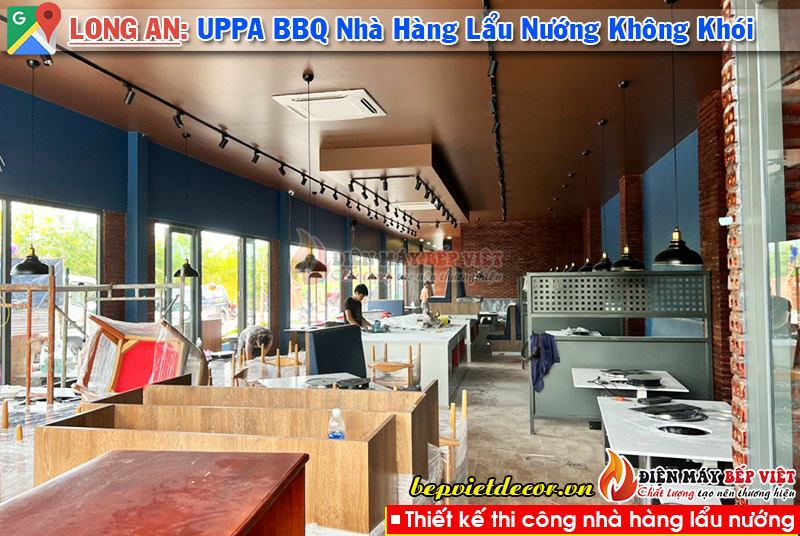 Cần Giuộc Long An - Thi Công Hệ Thống Hút Khói Bếp Nướng Nhà Hàng UPPA BBQ