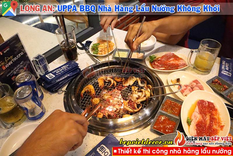 Cần Giuộc Long An - Thi Công Hệ Thống Hút Khói Bếp Nướng Nhà Hàng UPPA BBQ