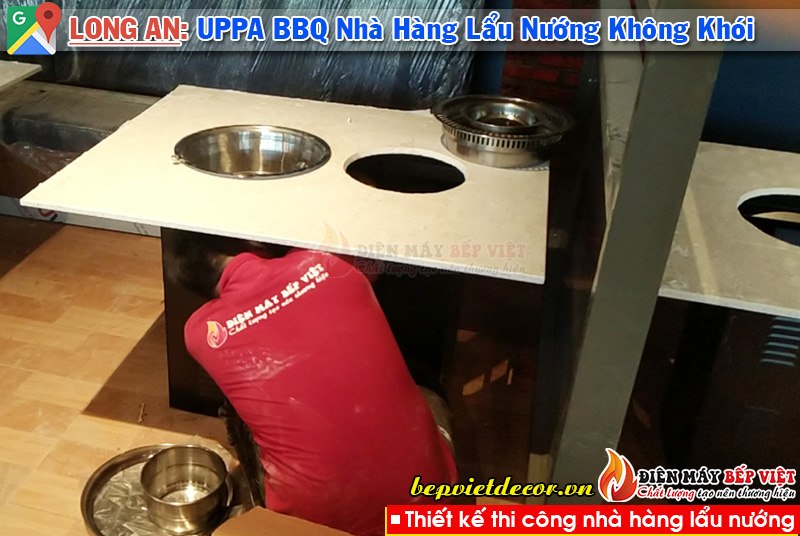 Cần Giuộc Long An - Thi Công Hệ Thống Hút Khói Bếp Nướng Nhà Hàng UPPA BBQ