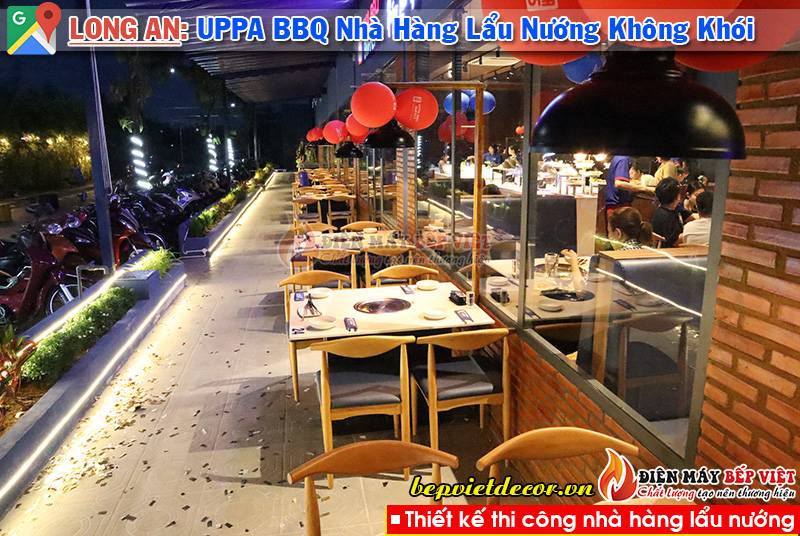 Cần Giuộc Long An - Thi Công Hệ Thống Hút Khói Bếp Nướng Nhà Hàng UPPA BBQ