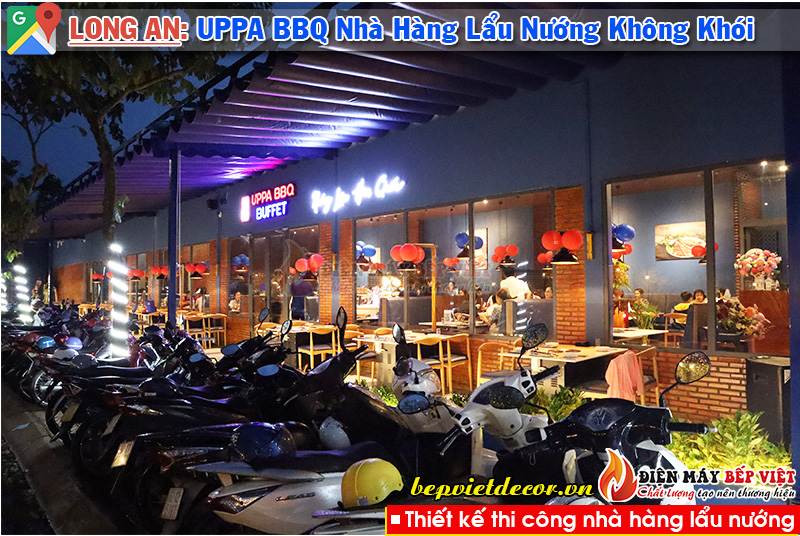 Cần Giuộc Long An - Thi Công Hệ Thống Hút Khói Bếp Nướng Nhà Hàng UPPA BBQ