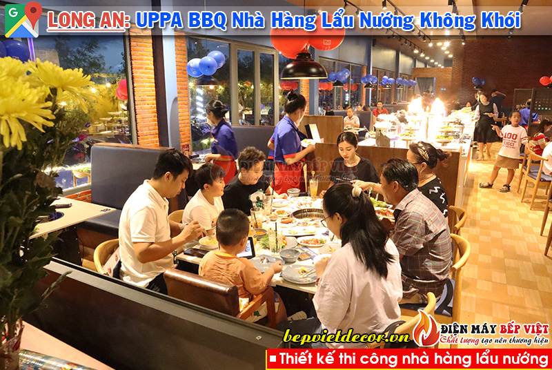 Cần Giuộc Long An - Thi Công Hệ Thống Hút Khói Bếp Nướng Nhà Hàng UPPA BBQ