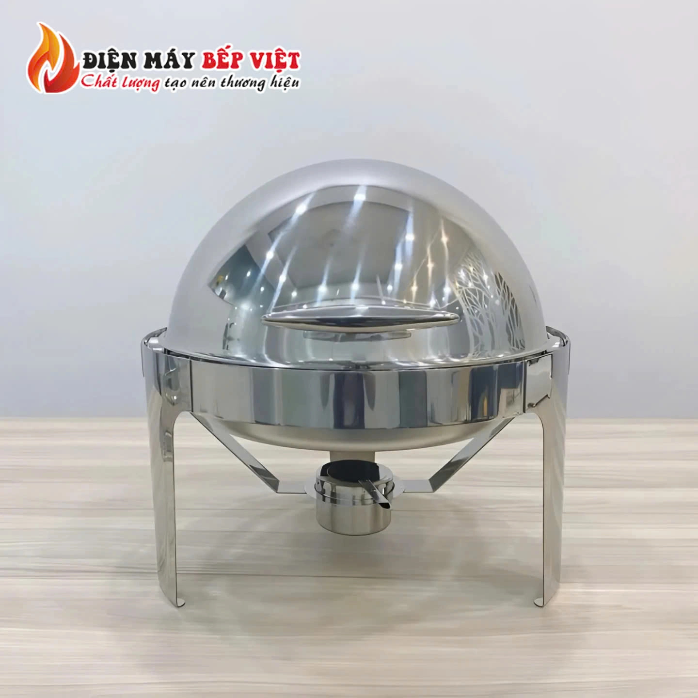 Nồi Hâm Nóng Buffet Tròn Inox Có Chân