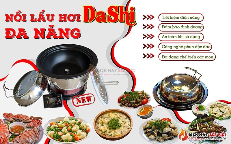 Ưu điểm của nồi lẩu hơi Dashi đa năng