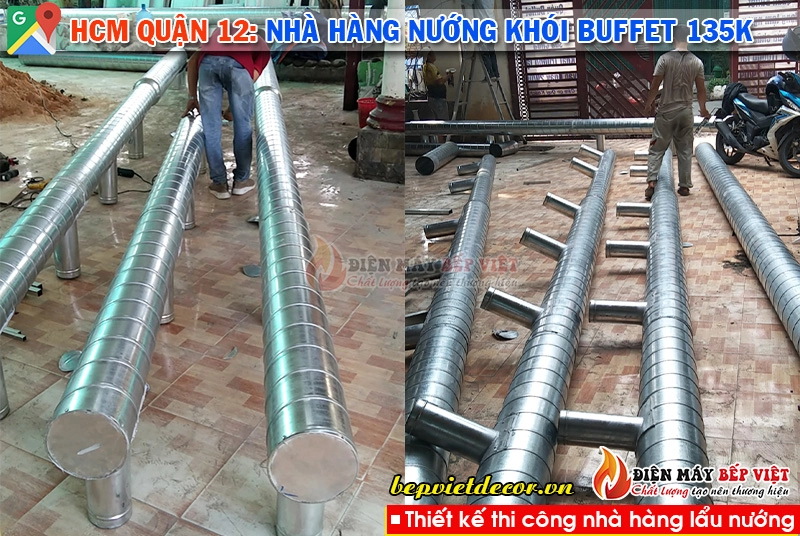 HCM quận 12 - Hệ thống nhà hàng nướng khói Buffet 135k