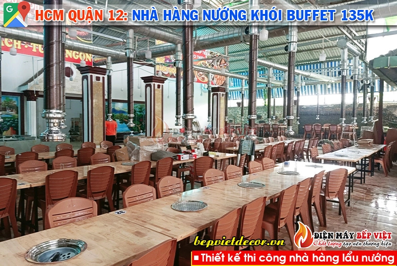 HCM quận 12 - Hệ thống nhà hàng nướng khói Buffet 135k