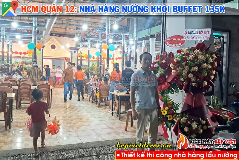 HCM quận 12 - Hệ thống nhà hàng nướng khói Buffet 135k