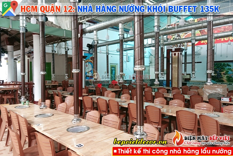 HCM quận 12 - Hệ thống nhà hàng nướng khói Buffet 135k