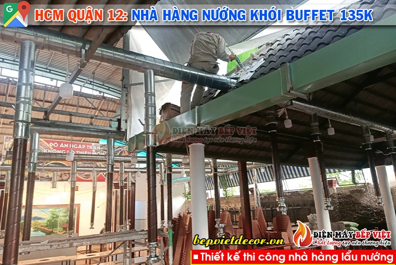 HCM quận 12 - Hệ thống nhà hàng nướng khói Buffet 135k