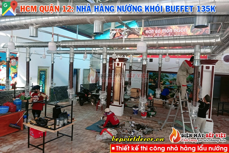 HCM quận 12 - Hệ thống nhà hàng nướng khói Buffet 135k