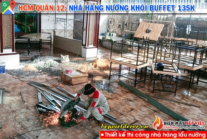 HCM quận 12 - Hệ thống nhà hàng nướng khói Buffet 135k