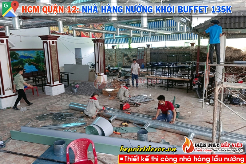 HCM quận 12 - Hệ thống nhà hàng nướng khói Buffet 135k