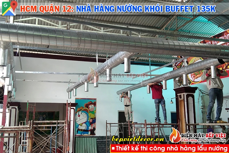 HCM quận 12 - Hệ thống nhà hàng nướng khói Buffet 135k