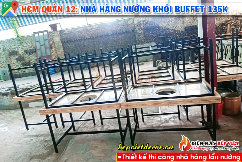 HCM quận 12 - Hệ thống nhà hàng nướng khói Buffet 135k