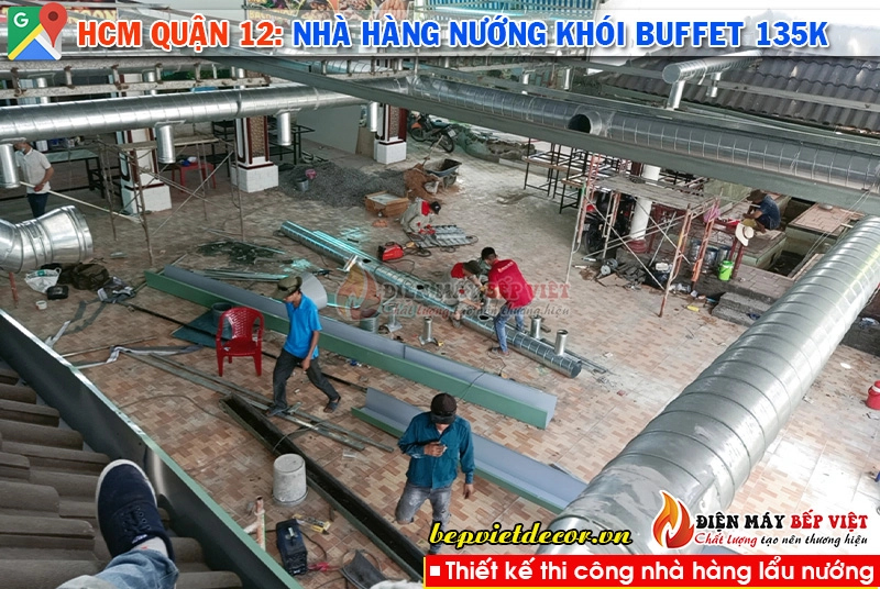 HCM quận 12 - Hệ thống nhà hàng nướng khói Buffet 135k