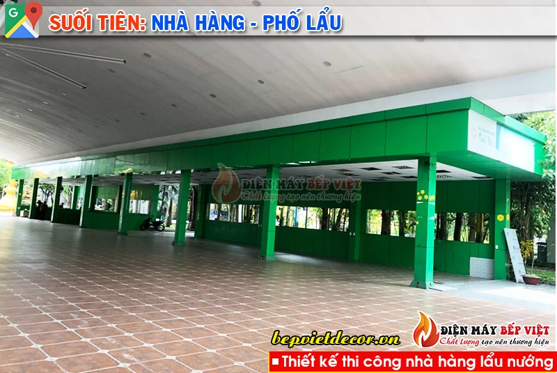 Suối Tiên - Thi công quạt hút bếp nhà hàng Phố Lẩu