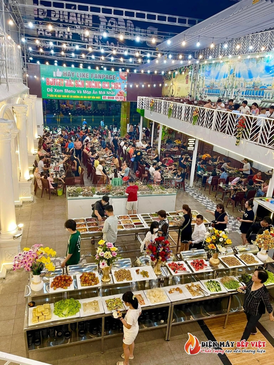 Tân Phú - Thi Công Hệ Thống Hút Khói Âm Bàn Buffet Hoàng Gia