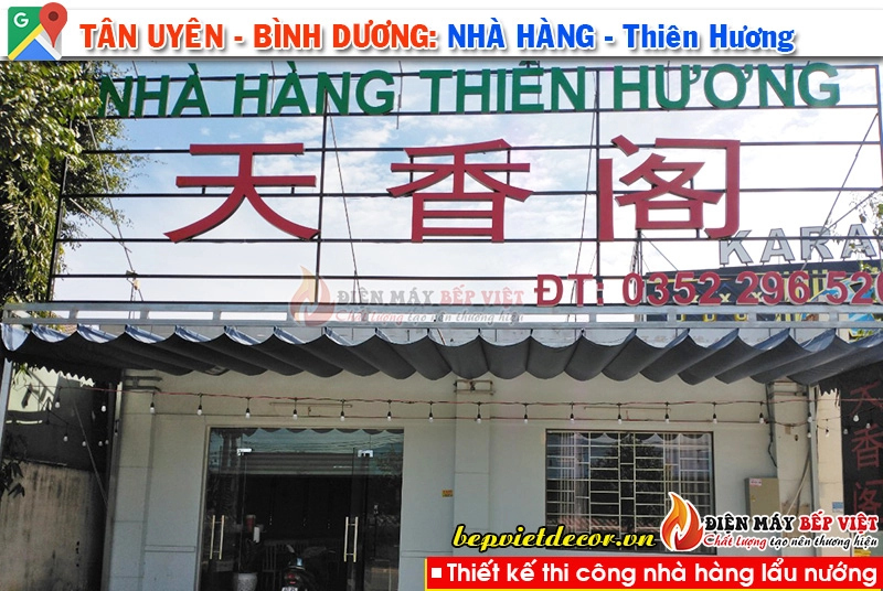 Tân Uyên-Bình Dương - Thi công hệ thống hút khói nhà hàng Thiên Hương