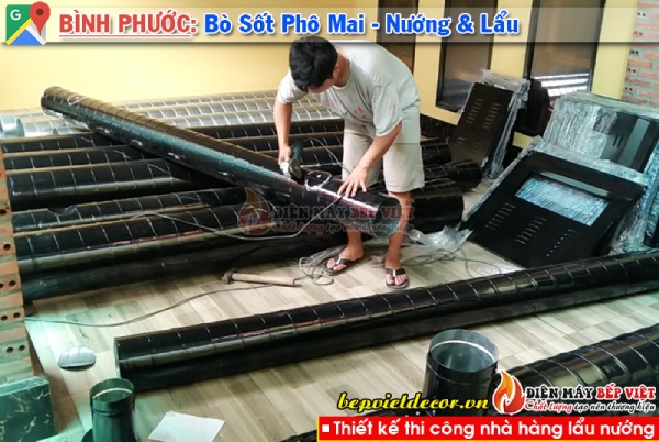 Hệ thống hút khói trong thiết kế thi công nhà hàng lẩu nướng là sự kết hợp của nhiều bộ phận với nhau