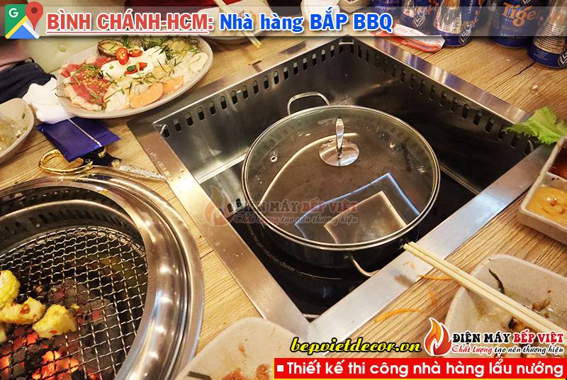 Tp.Hồ Chí Minh - Thi công nhà hàng Bắp BBQ Lẩu Nướng Không Khói!