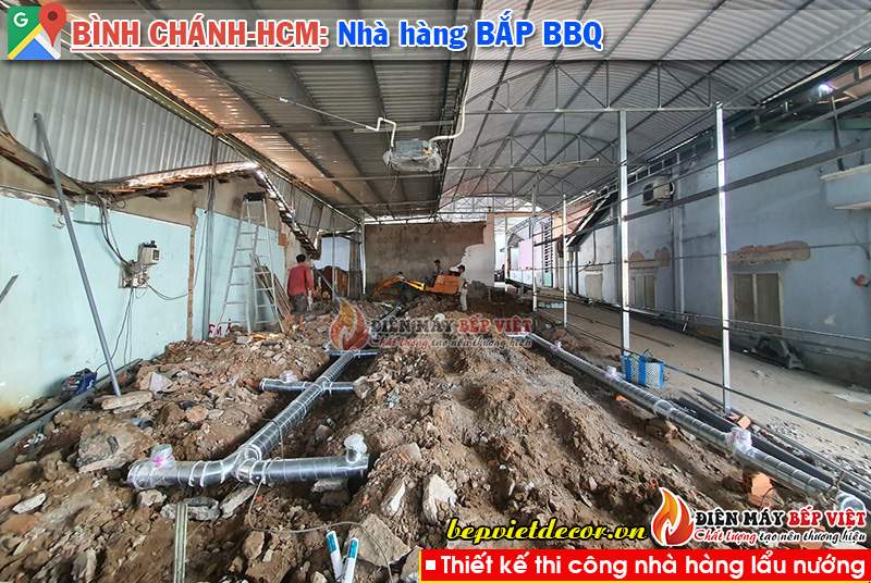 Tp.Hồ Chí Minh - Thi công nhà hàng Bắp BBQ Lẩu Nướng Không Khói!