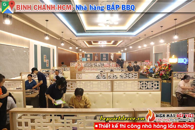 Tp.Hồ Chí Minh - Thi công nhà hàng Bắp BBQ Lẩu Nướng Không Khói!