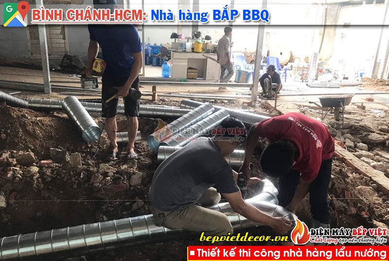 Tp.Hồ Chí Minh - Thi công nhà hàng Bắp BBQ Lẩu Nướng Không Khói!