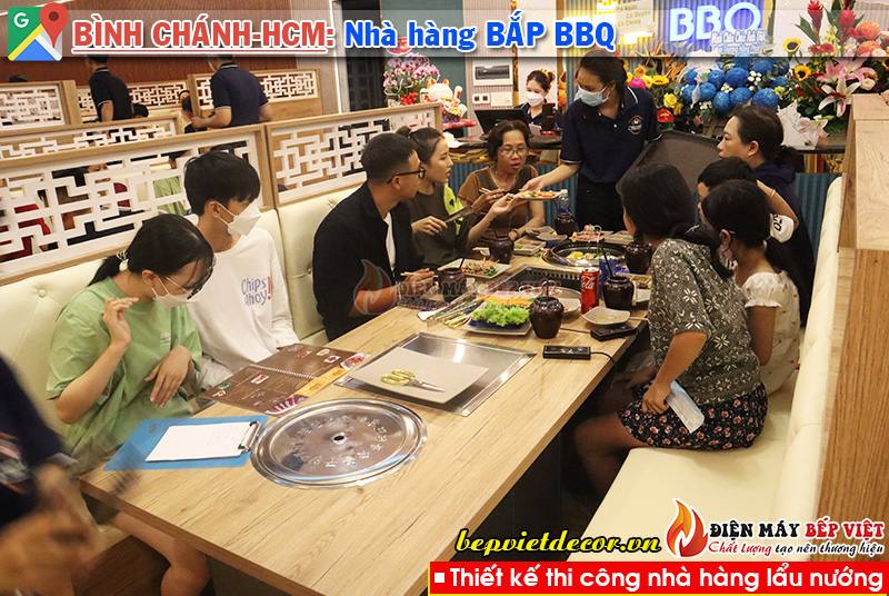 Tp.Hồ Chí Minh - Thi công nhà hàng Bắp BBQ Lẩu Nướng Không Khói!